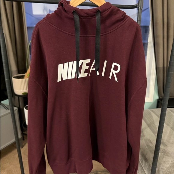 Nike Tops - Nike Air Burgundy Sweatshirt